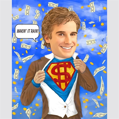 Rich Man Caricature from Photo - myDaVinci